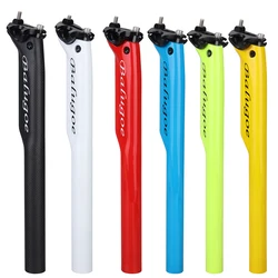 BALUGOE Carbon Bicycle Seatpost Seatposts Bike Carbons Seatpost MTB 3K Road Bike SEATPOST 27.2/30.8/31.6*350/400 Offset Setback