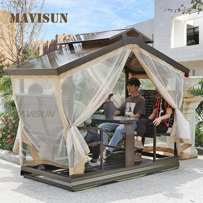 Modern Outdoor Leisure Swings Courtyard Garden Furniture Hanging Chair Indoor Outdoor Balcony Hammock Four Person Rocking Chairs