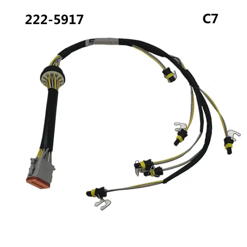 For Caterpillar Excavator Parts CAT E324D E325D C7 Engine High Quality Injector Wire Harness 222-5917