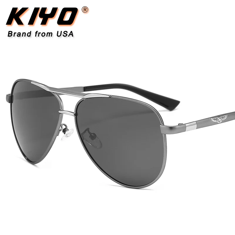 KIYO Brand 2020 New Women Men Oval Day and Night Photochromic Polarized Sunglasses Metal Sun Glasses UV400 Driving Eyewear 2870