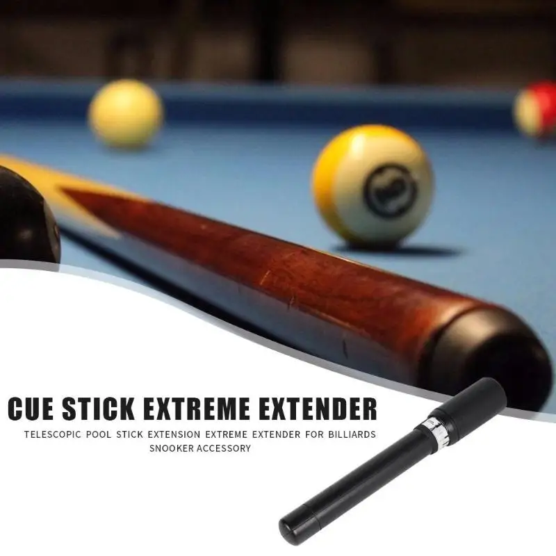 Pool Cue Extension Voor Biljart Cue En Snooker Keu Telescopische Verstelbare Extension Butt Staaf Stok Biljart Accessoires