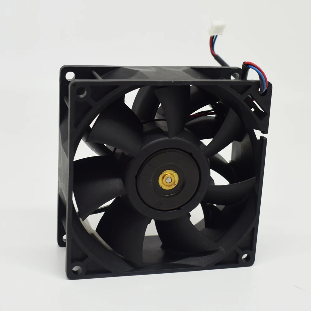 Ventilador de corrente contínua alta fluxo de ar delta de 92mm x 38mm 9038 12v 1,5a 3 fios, 1 peça