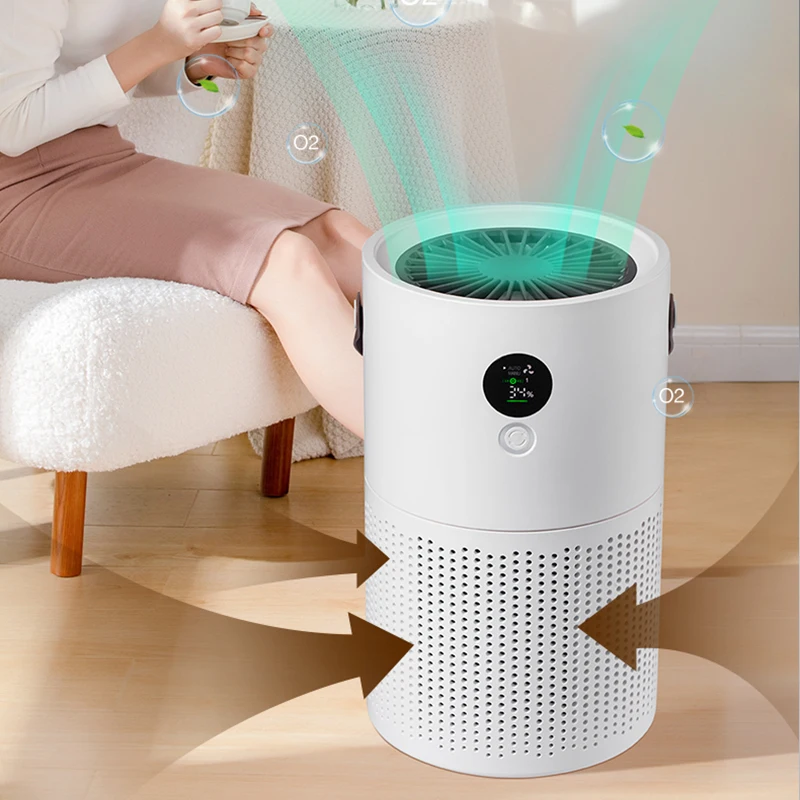 Smart Dispaly  Night Light Rechargeable Air Cleaner HEPA Filters Desktop Purifier with  Air Purifier for Home XI AND MI