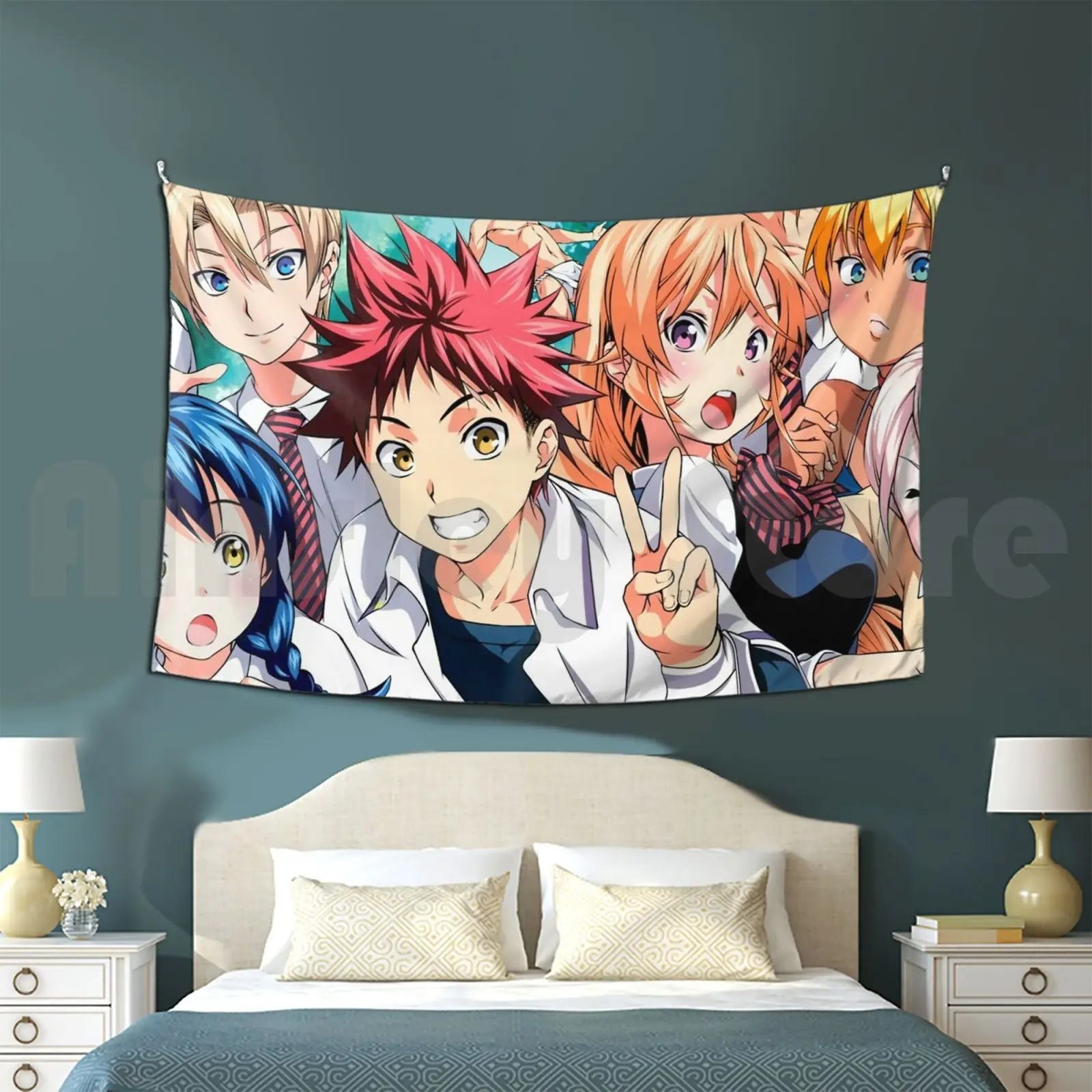 Food Wars Tapestry Living Room Bedroom Foodwars Food Soma Cute Erina Nakiri Chef Yukihira Megumi Food Wars 2020 Cool