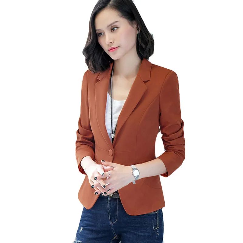 

Ladies Blazer Long Sleeve Blaser Women Suit Jacket Plus Size 4XL Female Feminine Blazer Femme White Black Blazer 2022 QQ115
