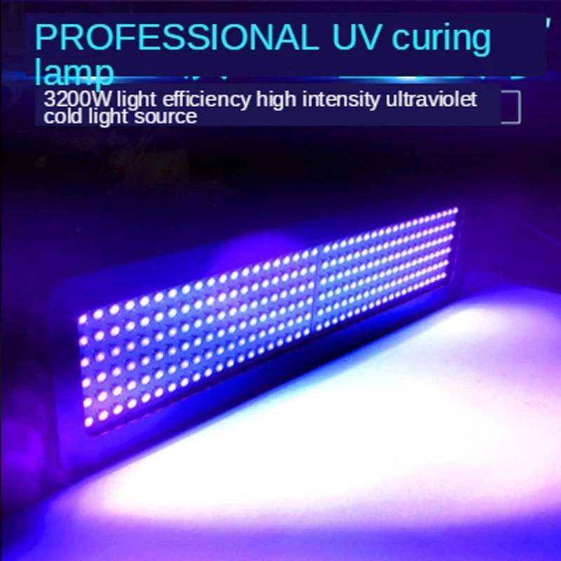 

Мощная УФ-лампа 365нм 395нм 405нм для отверждения клея, зеленого масла, трафаретной печати, лака, 3D-печати, фотополимерных смол