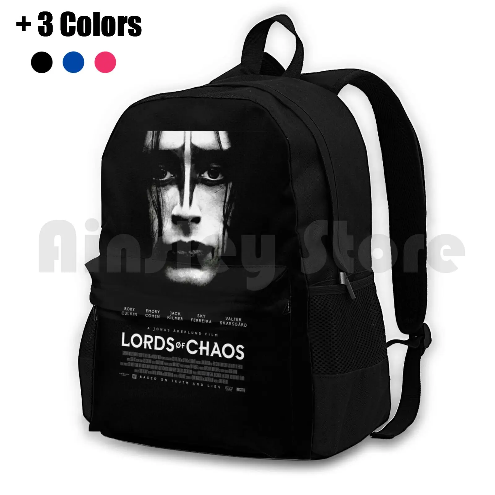 Lords Of Chaos Outdoor Hiking Backpack Waterproof Camping Travel Horror Scary Movies