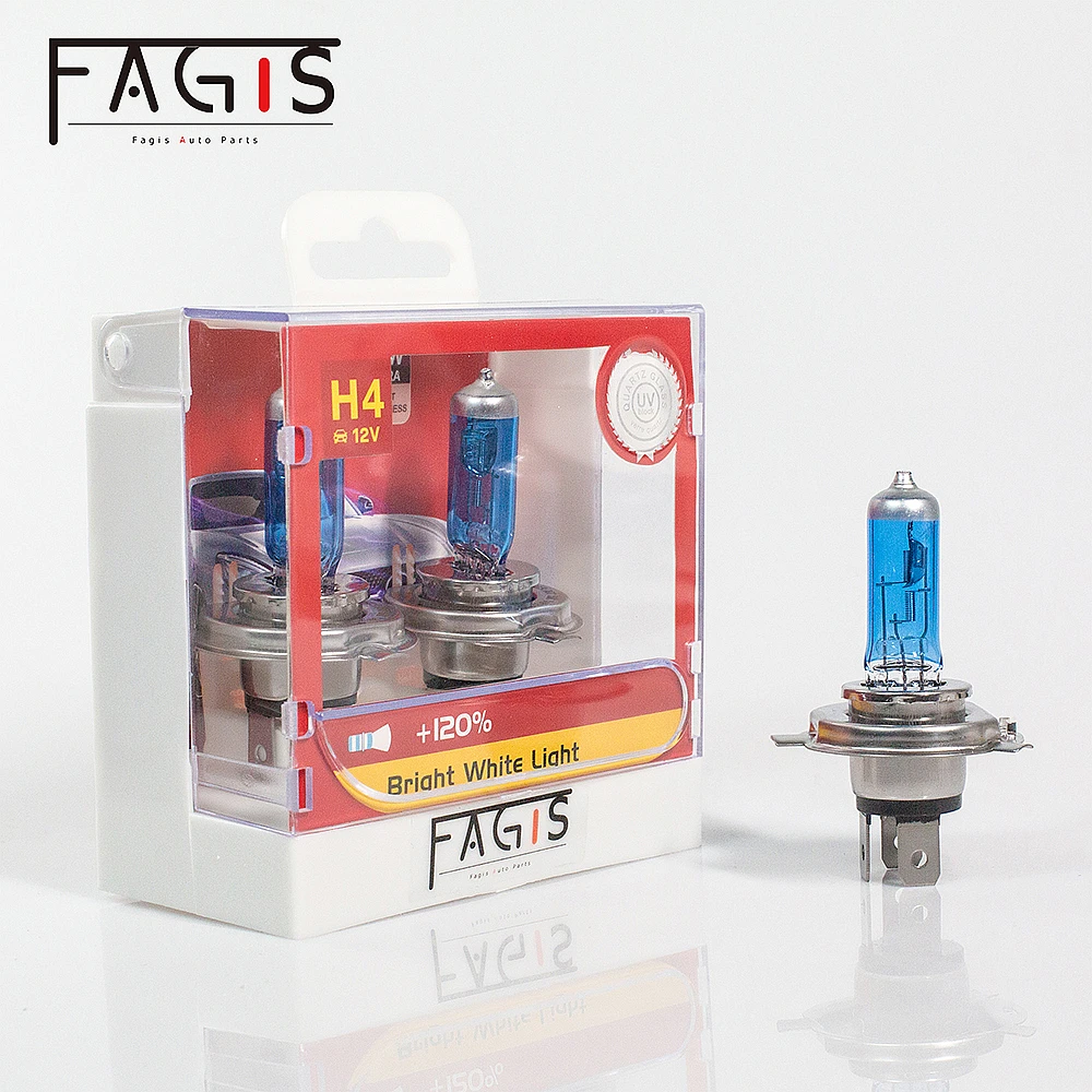 Fagis 2pcs H1 H3 H4 H7 H11 9005 HB3 9006 HB4 9012 HIR2 4800k 자동차 헤드 라이트 원래 품질 자동 램프 자동차 할로겐 전구