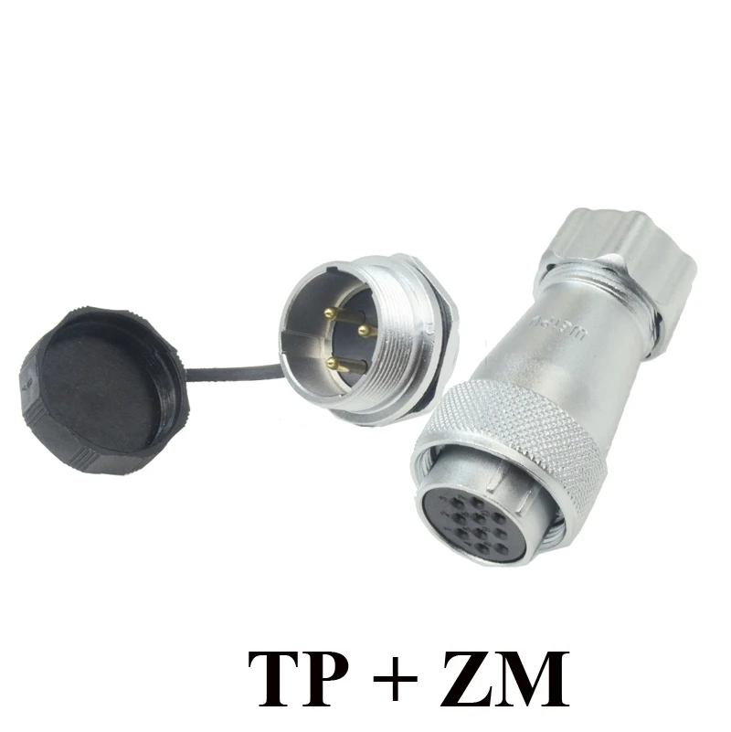 Original Weipu WS24 Stecker 2 3 4 9 10 12 19 Pin Weibliche TP Metall Schlauch Kabel Stecker Männlichen Z ZM ZG Platz Flansch Hinten Montieren Socke – Detail 8