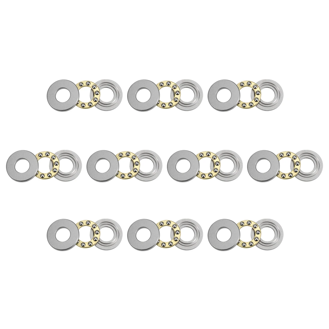 

uxcell 10pcs F9-20M Thrust Ball Bearings 9mm x 20mm x 7mm Chrome Steel Single Direction for Home Garden DIY