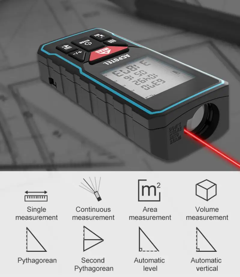 Mileseey-Novo Modelo Laser Rangefinder Ferramenta, Instrumento de Alta Precisão para Decorar, Casa Kits, Distância, Metro, X5, X6, S6