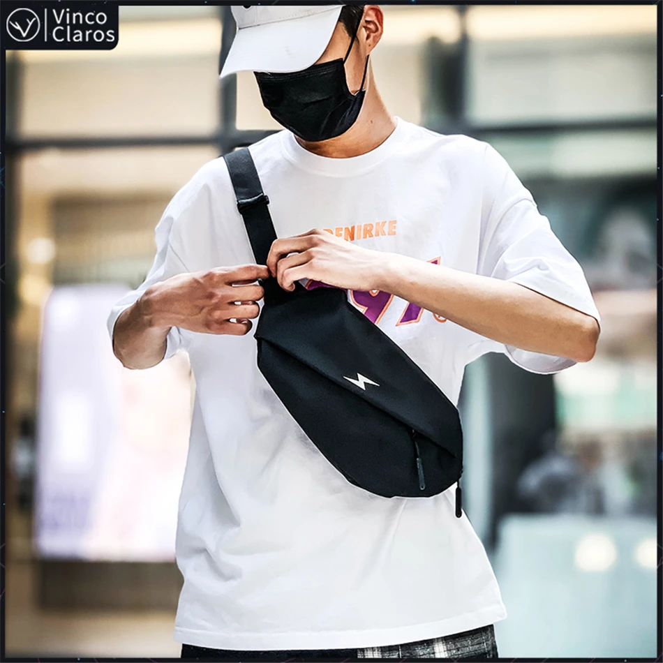 Unisex Casual Travel Fanny Pack Waterproof Waist Bag for Men Lightweight Man Belt Pouch Phone Pocket Men\'s Shoulder Bag Murse