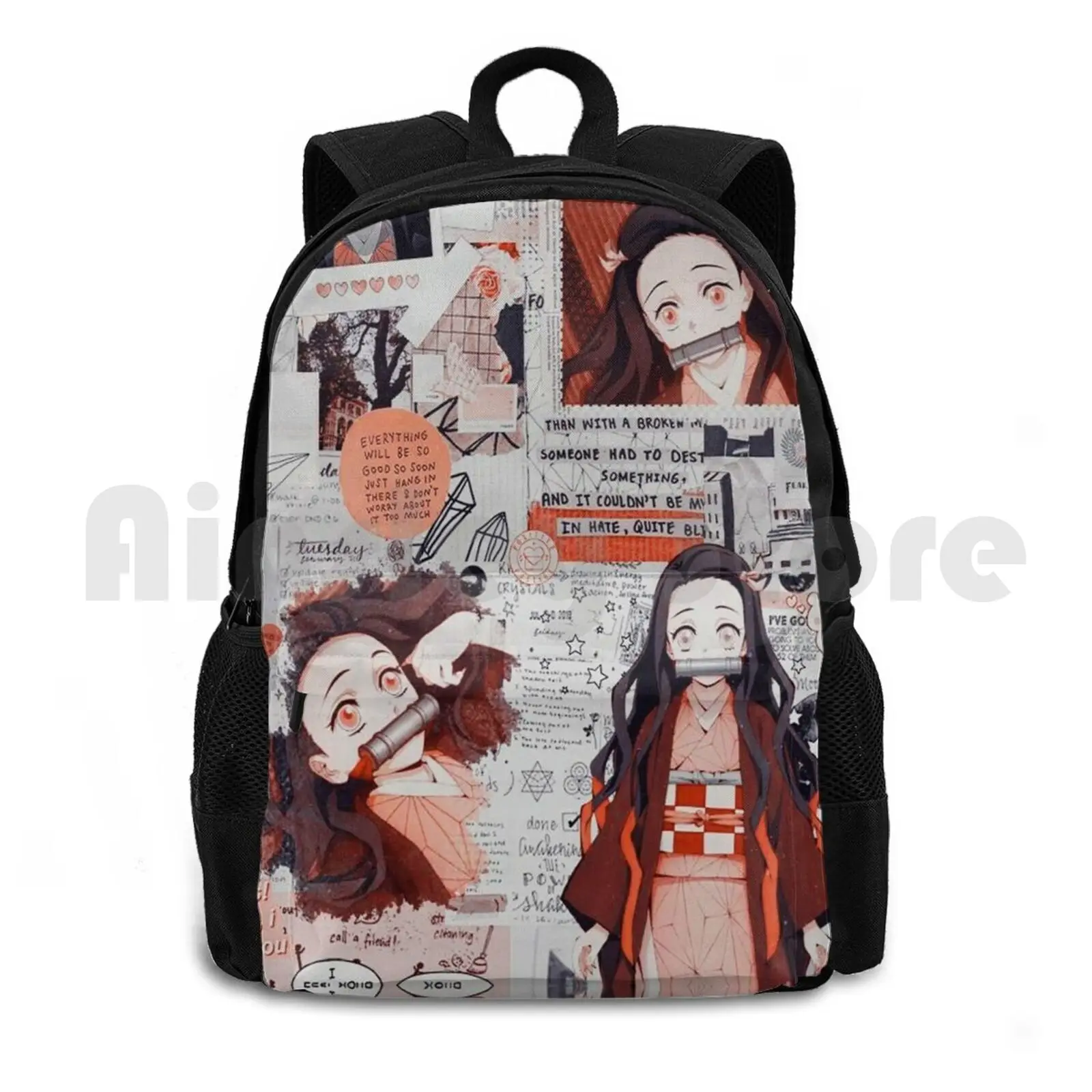 Kamado Nezuko Outdoor Hiking Backpack Riding Climbing Sports Bag Demon Kimetsu No Yaiba Kamado Kamado Nezuko Nezuko Tanjiro