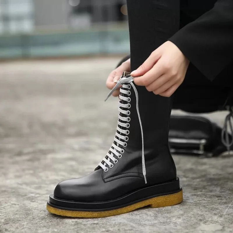 Cool girls leather ms Martin boots locomotive leather boots and leather Chelsea girl short short boots fashion leather boots