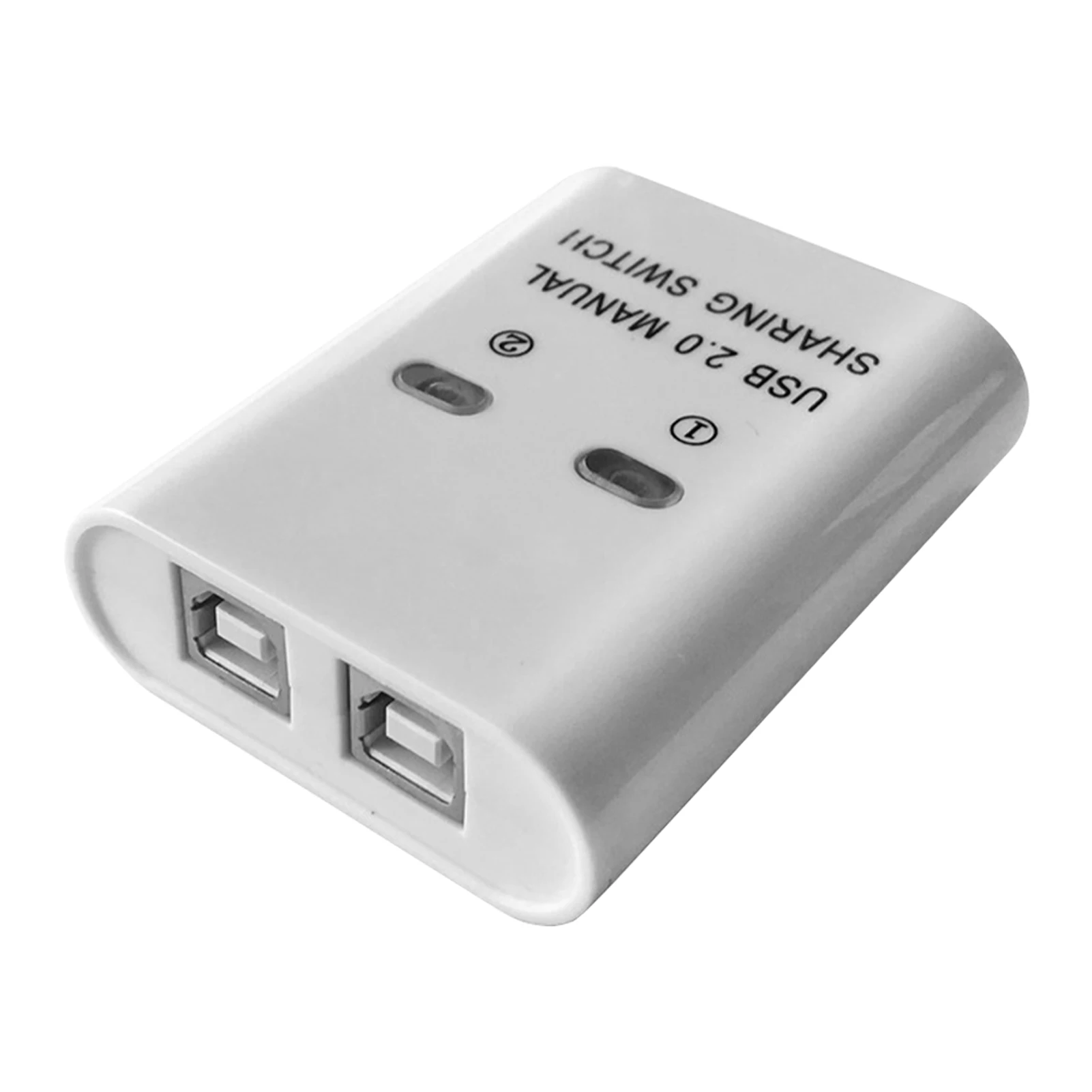 USB Printer Sharing อุปกรณ์2 In 1 Out แชร์เครื่องพิมพ์อุปกรณ์2พอร์ต Kvm สลับ Splitter Hub Converter plug และ Play