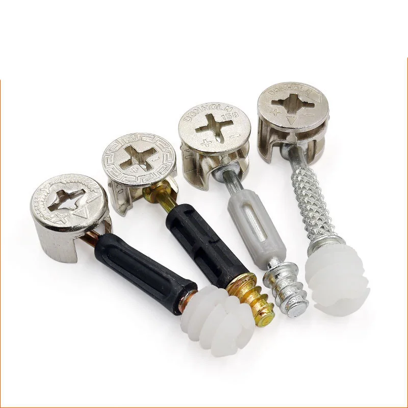 Connettore smontaggio hardware armadio 5 pezzi due in uno accessori mobili personalizzati connettore tre in uno