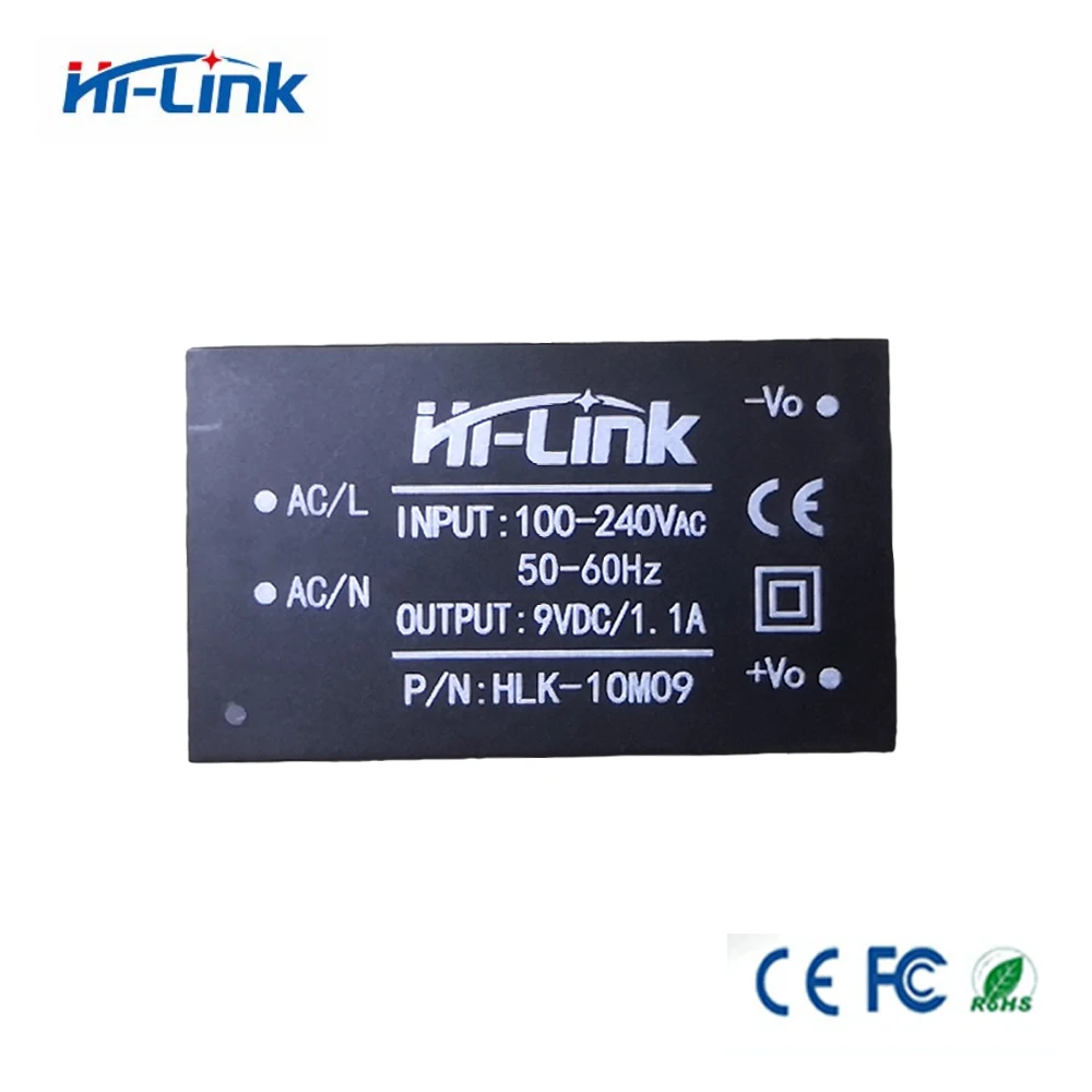 

Hi-Link 10W 9V Output Step-Down 100-240Vac HLK-10M09 AC-DC Switch Mode Power Supply