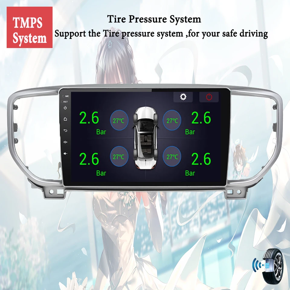 شاشة ملاحة Android 14 8G + 128G Autoradio GPS لكيا سبورتاج 2018 - 2022 مع وحدة رأس Carplay Android Auto 4G Sim WiFi