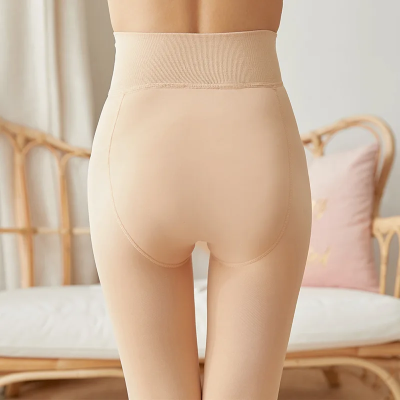 Collants pour femmes, Leggings, vêtements pour femmes, en peluche, chauds, serrés, dénudés, collection automne et hiver