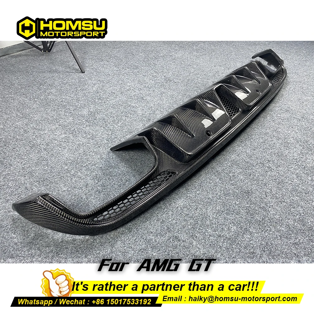 bb-s Style Carbon Fiber Rear Bumper Diffuser  For mercedez bens C Class W205 C63 Carbon Fiber Diffuser For C Class W205 C63