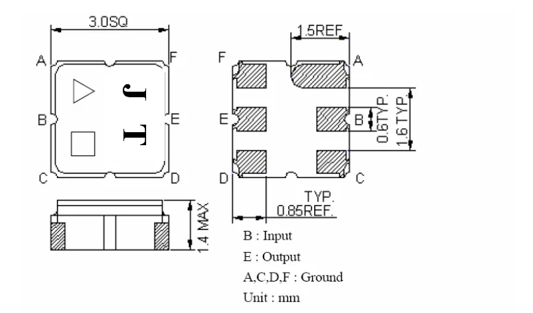 جديد الأصلي TA1104A JT رأى مرشح 1199MHz 3030 3*3 مللي متر SMD TA1251B 1202MHz RC TA881GG TC 881.5MHz 3.0x3.0 مللي متر TA0143A TE 902.5MHz