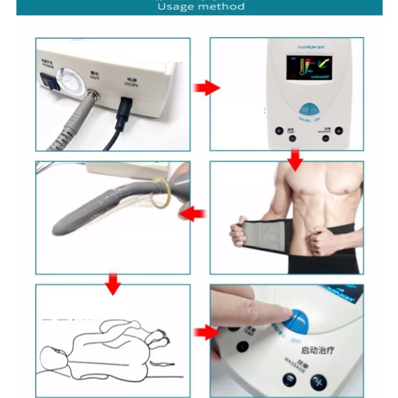 Prostate Massager Treatment Apparatus Infrared Heat Therapy Physiotherapy Urinary Frequency Hyperplasia Inflammation Health Care