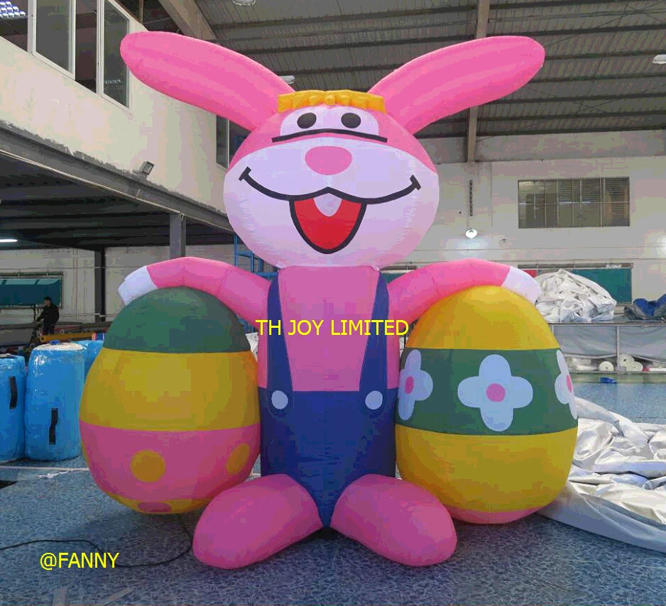 

free door shipping 4M/3M/6M giant inflatable easter rabbit easter bunny, outdoor Decorate inflatable easter bunny with eggs