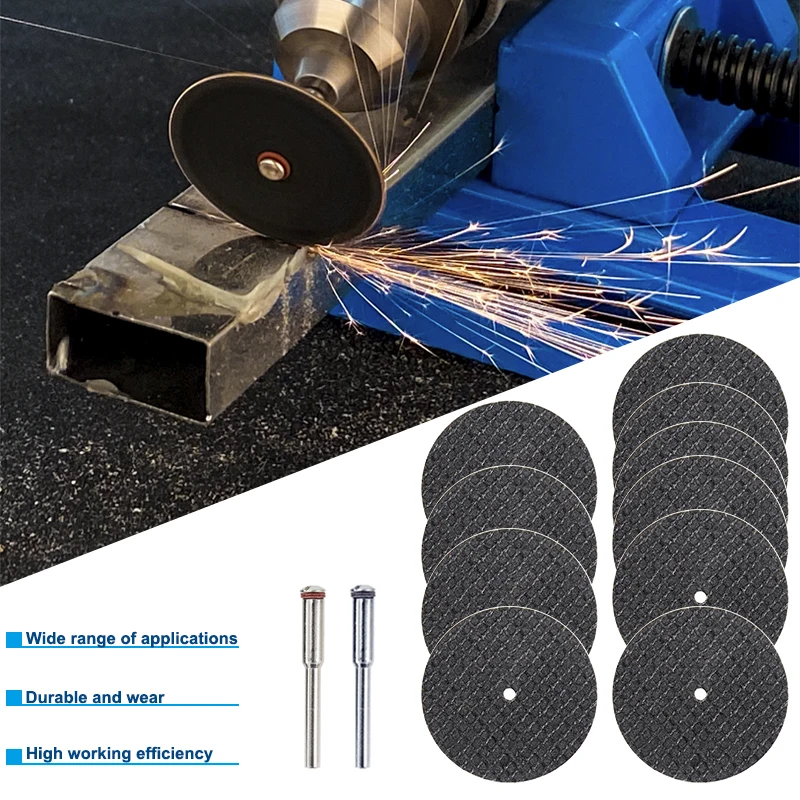 CMCP 31pcs Abrasive Cutting Disc with Mandrels Grinding Wheels Metal Cutting Saw Blade for Dremel Rotary Accesories