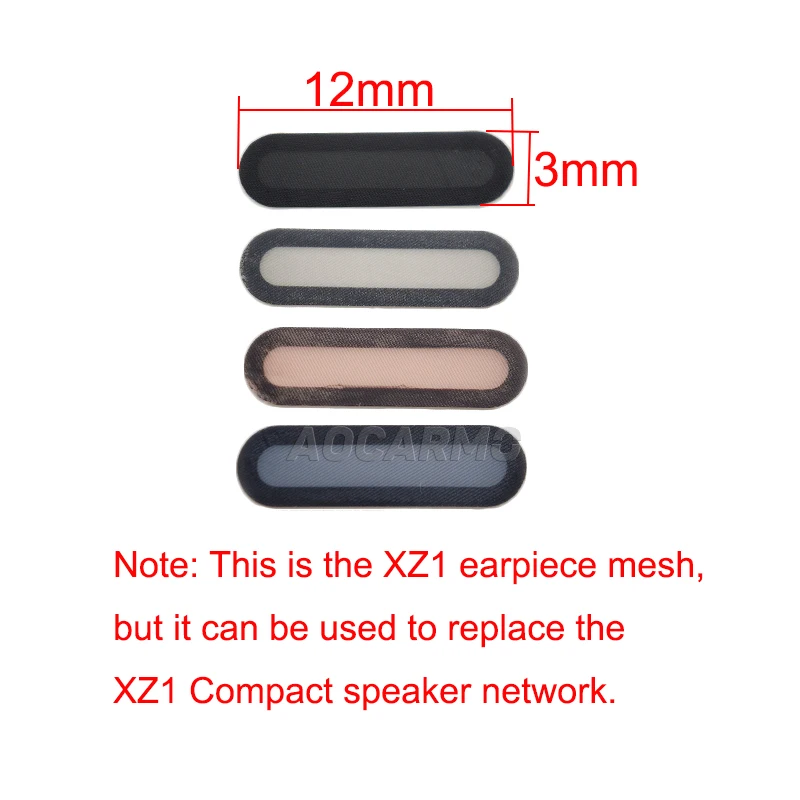 Aocarmo Bottom Loudspeaker Dust Mesh Grid With Adhesive Sticker Glue For SONY Xperia XZ1 Compact XZ1C Mini G8441 G8442