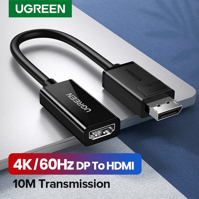UGREEN 4K Displayport DP do HDMI Adapter 1080P Port wyświetlacza kabel konwertera dla PC projektor do laptopa Displayport do HDMI Adapter