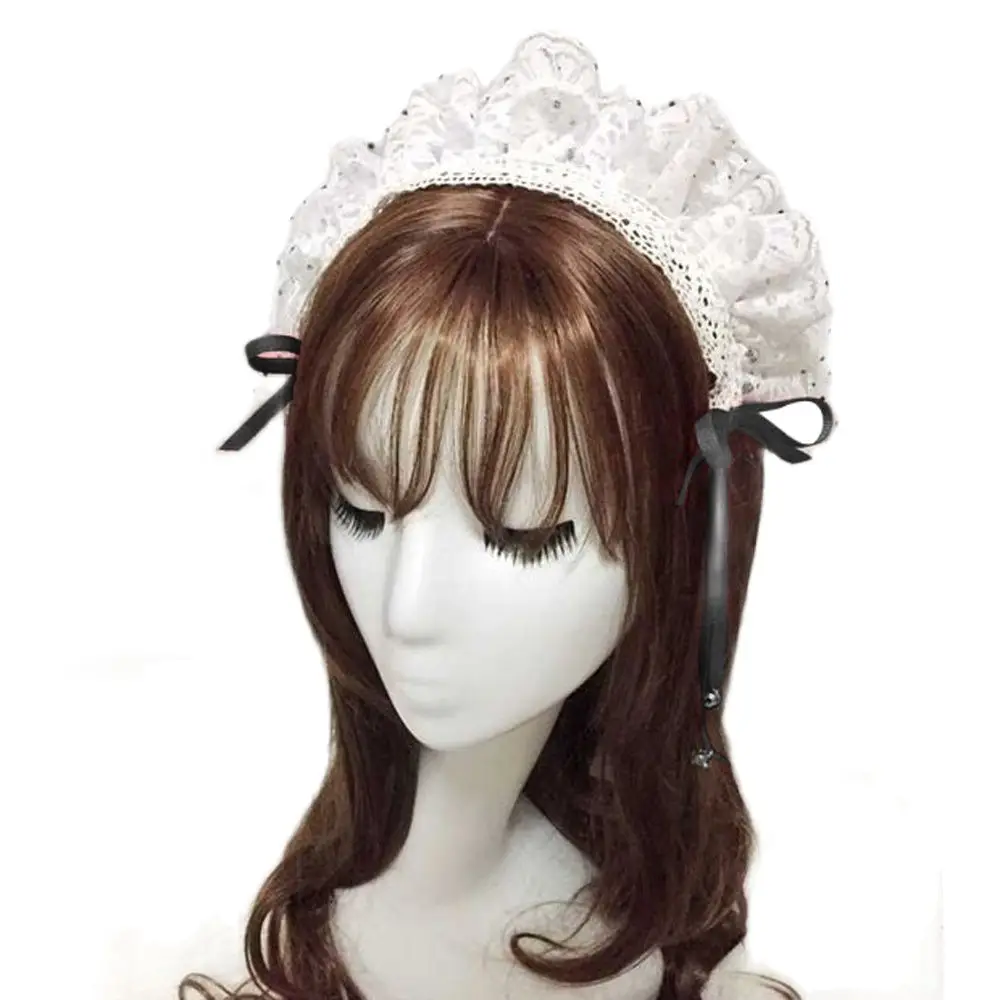 Accessoires pour cheveux Lolita faits à la main, coiffe en dentelle douce, ornements pour cheveux japonais, coiffure de demoiselle