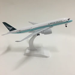 JASON TUTU 20cm Plane Model Airplane Model Cathay Pacific Airbus A350 Airplanes Aircraft Model 1:300 Diecast Metal planes toy