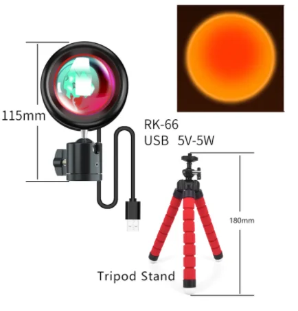 Sun lights for live streaming, romantic USB table lamp for room decoration Drop shippingrgb internet celebrity live background