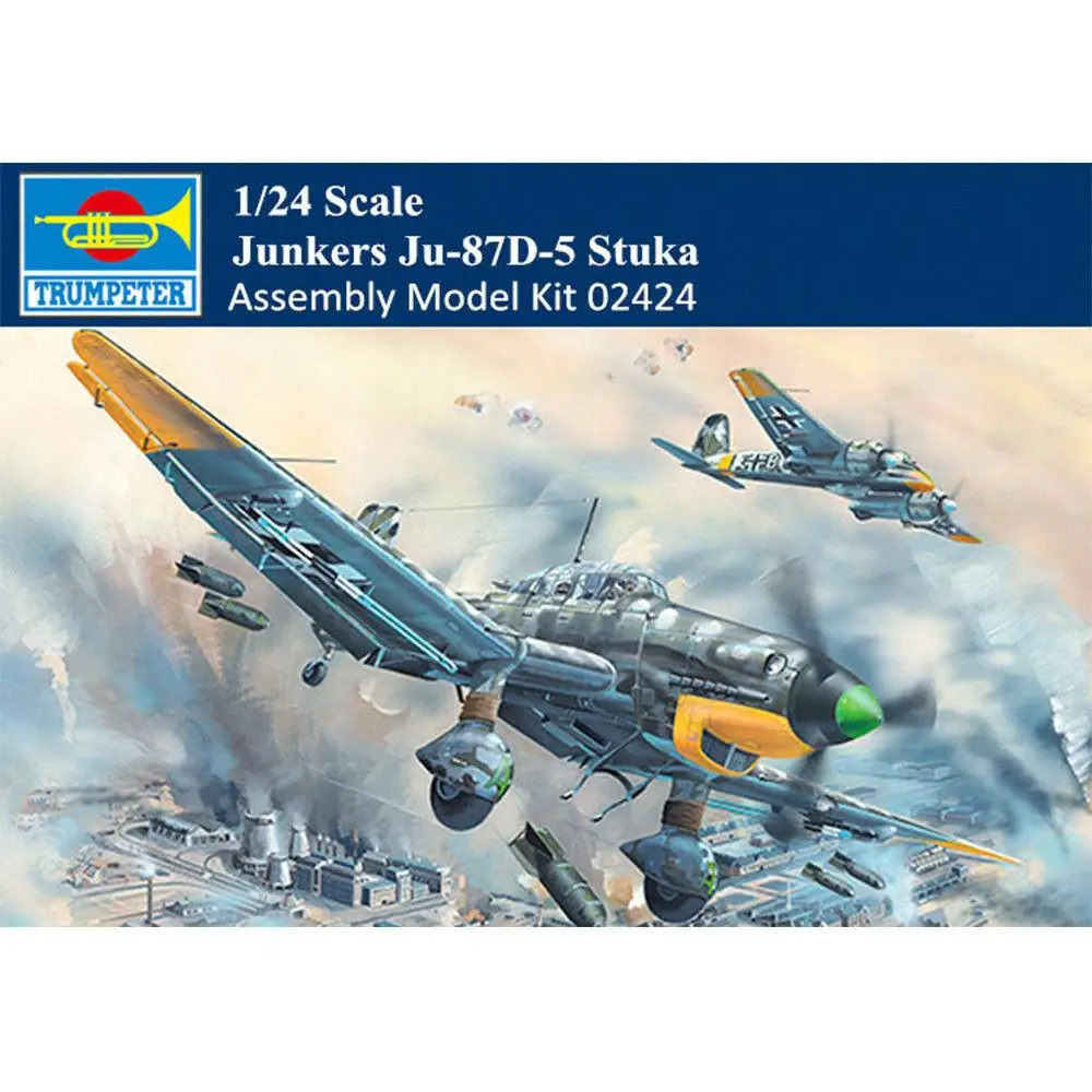 

Trumpeter 02424 1/24 JUNKERS JU-87D-5 STUKA Plastic Model Aircraft model Kit