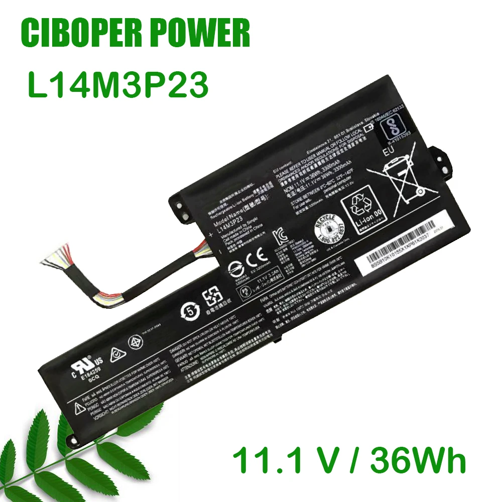 

CP New настоящая аккумуляторная батарея для ноутбука L14M3P23 11,1 V 36WH 3300mAh для