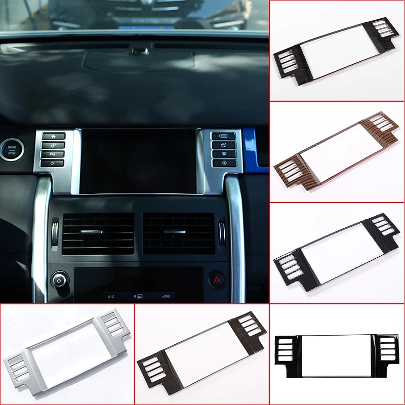 

For Land Rover Discovery Sport 2015-2018 ABS Chrome Silver Car Interior Navigation Box Frame Cover Trim Stickers Accessories