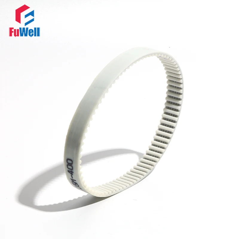 

HTD5M White PU Timing Belt 435/440/450/460/470/480mm Transmission Pulley Belt 15/20/25/30mm Width Closed Loop Synchronous Belt