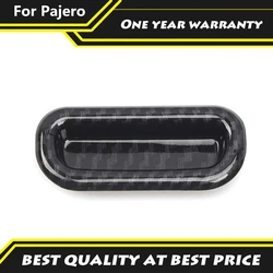 For Mitsubishi Pajero 2007-2021 Skylight Gear Trim Clearstory Switch Cover Carbon Fiber Decoration Panle Color Car Accessories
