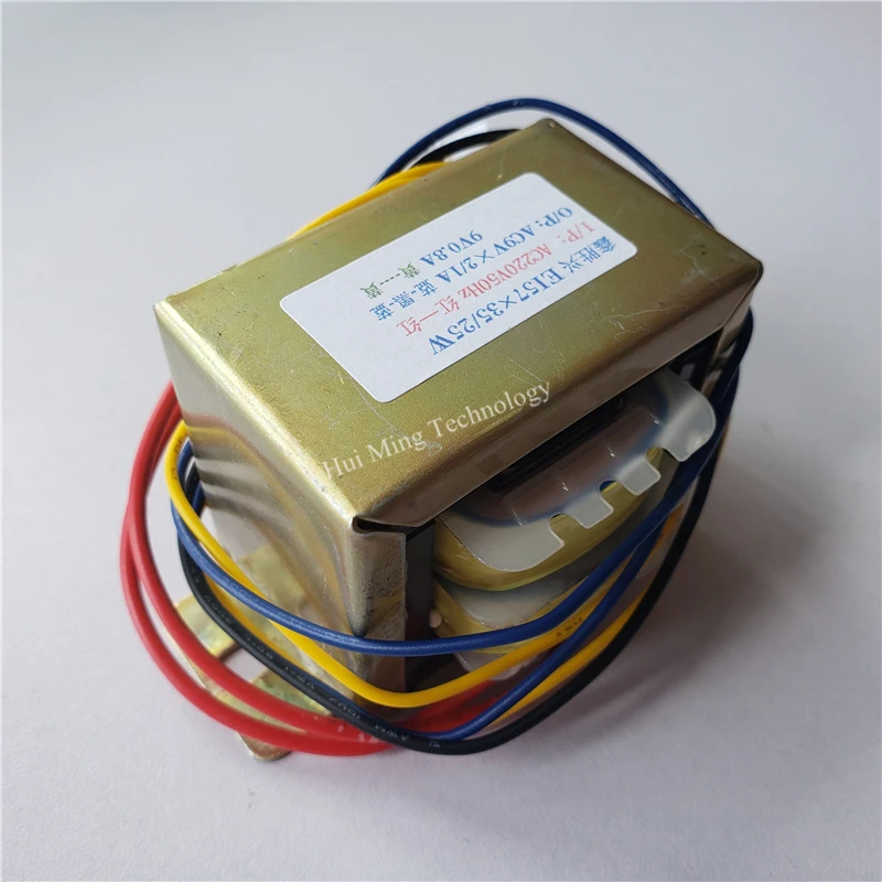 12V-0-12V 0.9A 9V 0.2A Transformer 220V 25VA 9V-0-9V 1A 9V 0.8A EI57*35 Speaker power subwoofer transformer for HF-057