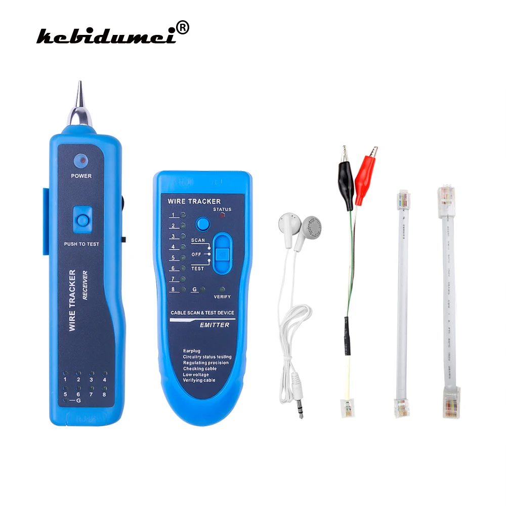 Tester kabli sieciowych LAN Telefon Wire Tracker Diagnose Tone Tracer dla STP UTP Cat5 Cat6 RJ45 RJ11 Detector Line Finder