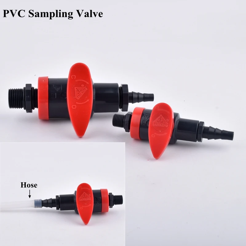 

1pc 1/4"~1/2" Male Thread To 8mm PVC Sampling Valve Pagoda Connector Aquarium Fish Tank Fittings Garden Irrigation Hose Joint