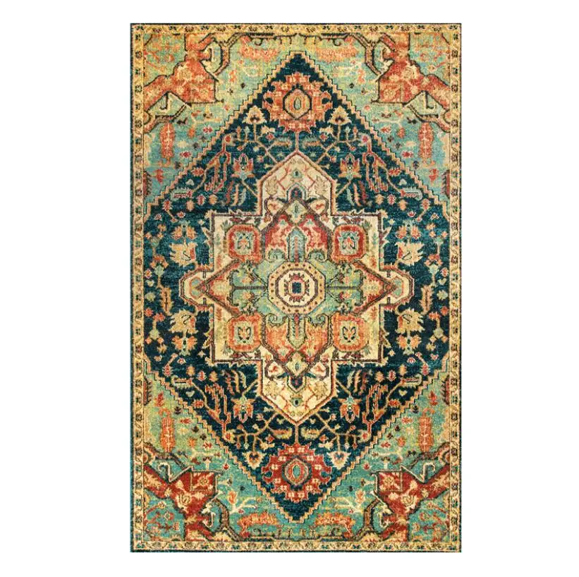 New Thicken Cashmere Carpet Moroccan Ethnic Soft Livingroom Carpets Retro Bedroom Living Room Carpet Bedside Blanket Study Mat