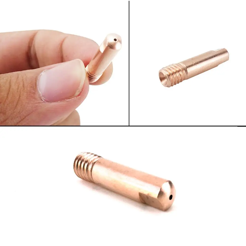 20 pçs 15ak contato ponta cucrzr mig tocha/arma consumíveis 0.8/1.0/1.2mm m6x25mm pontas de soldagem para euro estilo mig mag tocha de soldagem