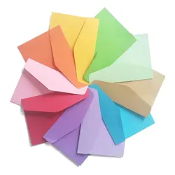 (10 Pieces/Lot) 11.5*8.2cm Color Envelope Membership Card Storage Blank Mini Envelopes