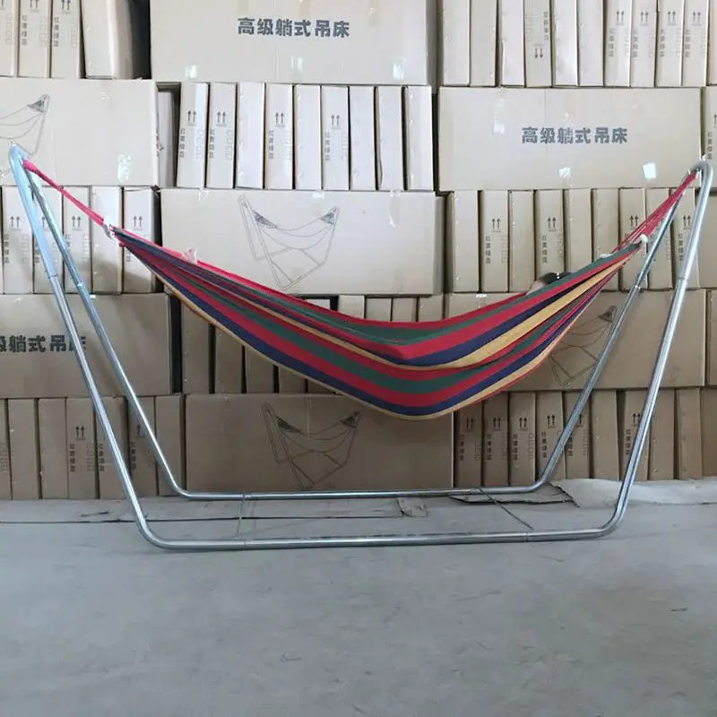 Adults Hammock of Steel Pipe Frame Can Load 150KG, Swing For Outdoors Indoor Kids Cradle