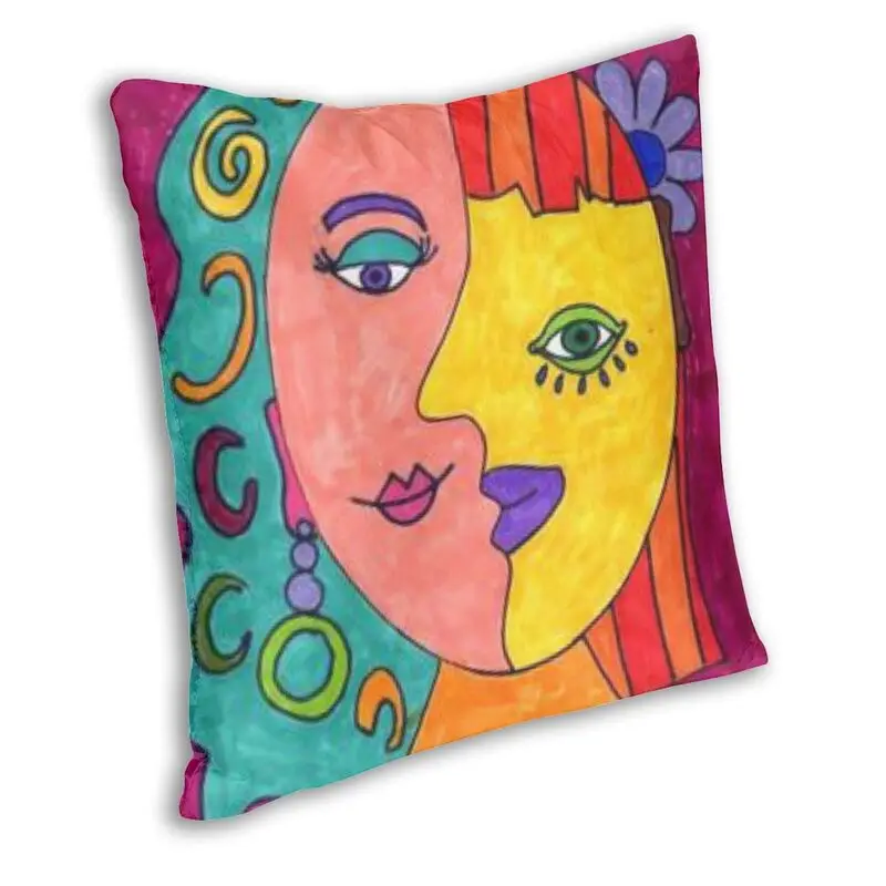 Pablo Picasso Famous Painting Square Throw Pillow Case Decoration Guernica Women Abstract Art Cushion Cover for Living Room Sofa