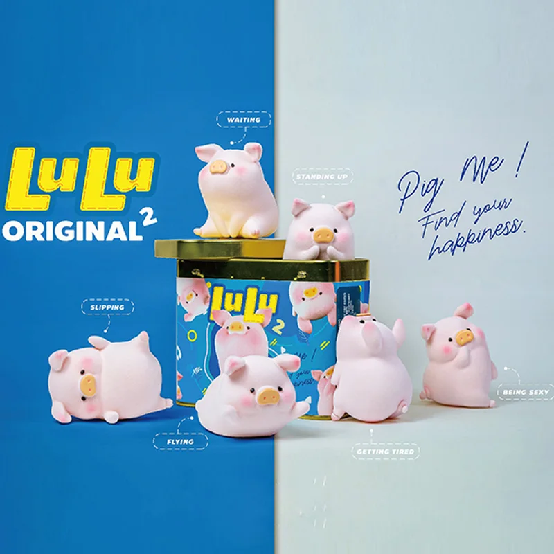 

Blind Box Toys Canned LuLu Pig 2 Blind Box Caja Ciega Blind Bag Toys for Girls Anime Figures Cute Model Birthday Gift home decor