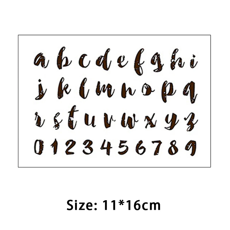 English Russia Alphabet Letters Numbers Clear Stamps Seal for DIY Scrapbooking Making Photo Album Decoration Crafts New Stamps