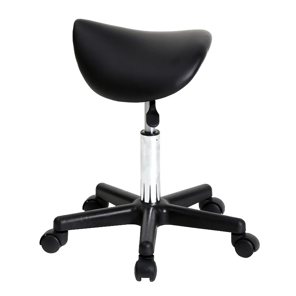 360 Degrees  Adjustable Saddle Stool Plastic Flat Feet Rotation Bar Stool Black  Bar Stool Chair Bar Stools Modern