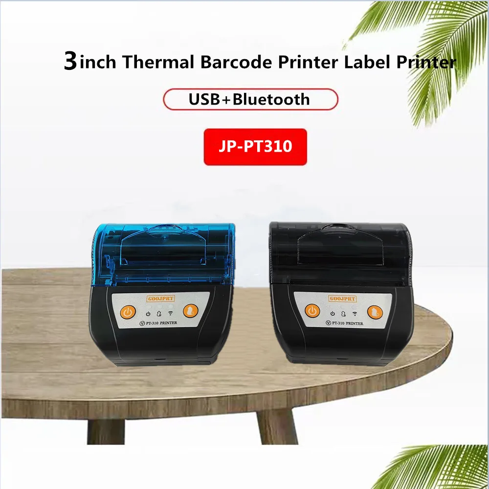 GOOJPRT 80mm Thermal Receipt Printer ESC/POS Command Compatible with Phone and Computer Wilress Bluetooth Thermal Printer